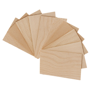 Pièces en <span class=keywords><strong>bois</strong></span> <span class=keywords><strong>massif</strong></span> de 4mm d'épaisseur, rectangulaires en <span class=keywords><strong>bois</strong></span> naturel inachevé découpé, 10 pièces - Product Image 2
