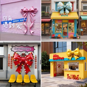 ร้านขายของที่ระลึกงานประติมากรรมสั่งทำพิเศษ รูปปั้นผีเสื้อขนาดใหญ่สีชมพู งานฝีมือ 3 มิติ ป้ายไฟเบอร์กลาสแบบกำหนดเองได้ - Product Image 5