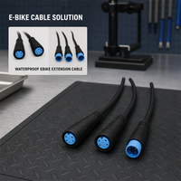 Connecteur de câble étanche M8 mâle-femelle à longueur personnalisée, 2 à 6 conducteurs, pour applications électroniques, 4 broches