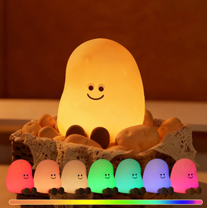 <span class=keywords><strong>Veilleuse</strong></span> en silicone pomme de terre, 7 couleurs, contrôle tactile, intensité réglable, lumière chaude, piles incluses, petite décoration de chambre, cadeau mignon pour enfants - Product Image 3