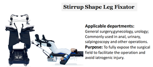 Ginecologia staffe ginecologia tavola staffe ospedale gamba supporta litotomia posizionamento staffe per urologico - Product Image 2