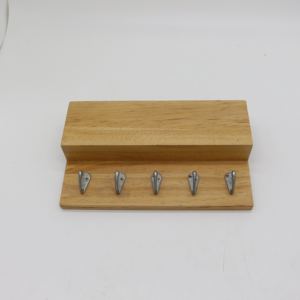 المنزل ديكور الحائط البريد مغلف المنظم حامل خشبي السنانير رف شنقا سلسلة حامل - Product Image 5