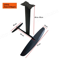 Planche hydrofoil gonflable en fibre de carbone GY910 pour le wakefoil, le surf et le kitesurf - Idéale pour les débutants - Légère et résistante à l'eau salée