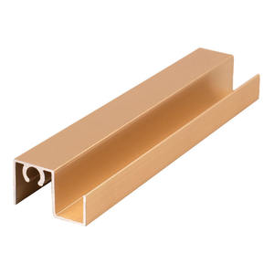 Porte coulissante de placard ALK en alliage d'aluminium moderne, profil minimal, porte plate, cadre semi-fini, durable, garantie 5 ans, appartement - Product Image 5