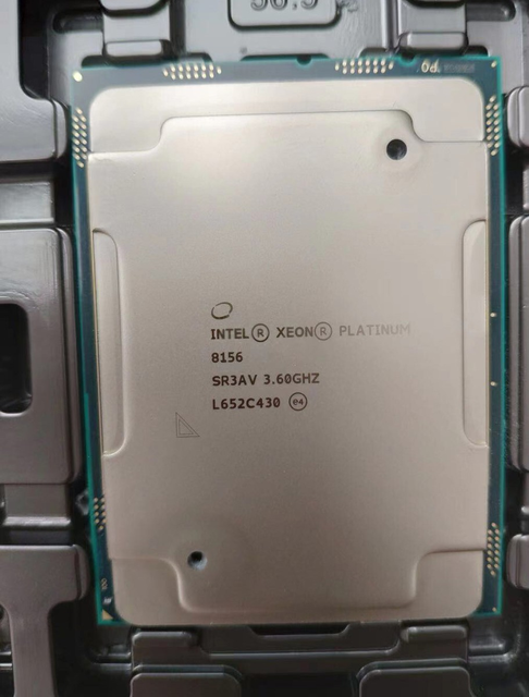 Tested Used Xeon-Platinum 8156 SR3AV 3.6GHz 4 Cores 16.5MB 105W LGA3647 CPU Processor