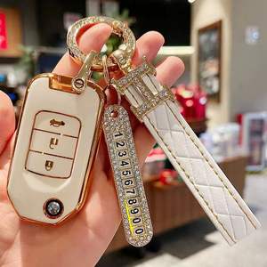 Échantillon gratuit TPU souple pour Honda Civic HRV CRV XRV Crider Odyssey 2015 housse de protection de clé à distance de voiture pour accessoire de clé libérée - Product Image 1