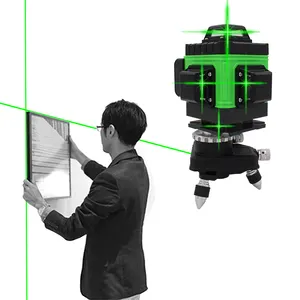 GAIDE 2021 new USB charging battery 16 lines 4d laser 3d green level self-leveling 360 horizont