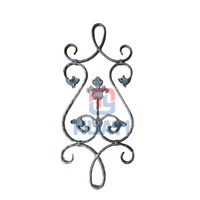 Rosaces décoratives en fer forgé faites à la main sur mesure pour balcon - Design contemporain, anti-rouille, durables, couleurs personnalisées
