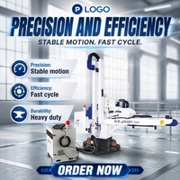 Manipulateur robotisé à 3 axes Jingbei JBHH-1100P-L1800, ultra-rapide, certifié CE, pour machines de moulage par injection IML