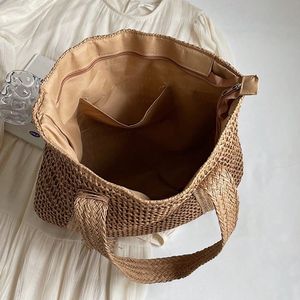 Сумка-тоут ручной работы из натуральной бумажной соломы - Product Image 3