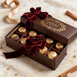 Boîte cadeau de Noël pour desserts au chocolat fabriquée en Chine - Product Image 4