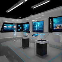 Écran en verre pour projection holographique 16:9 pour affichage panoramique à 360 degrés, expérience immersive pour les halls d'exposition