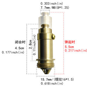 Panneau de vidange de baignoire escamotable durable, accessoire à commande au pied, en acier inoxydable et en PP, pour salle de bain - Product Image 3