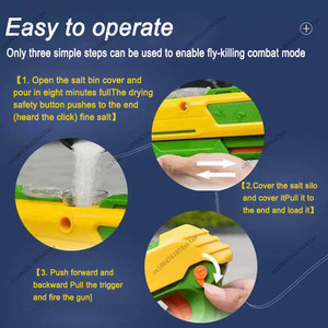 ปืนยิงแมลงและยุงรุ่นใหม่ 3.0 ของขวัญวันเด็ก ปืนยิงเกลือ ของเล่นปืนสำหรับผู้ใหญ่ ปืนยิงยุงและแมลงวัน - Product Image 4