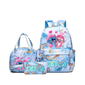Conjunto de mochila de estudiante de poliéster de alta calidad personalizable con imagen de dibujos animados para estuche de lápices y uso de bolsa de almuerzo para niños - Product Image 2