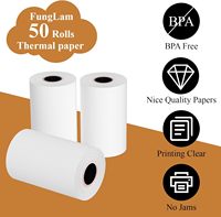 Papier thermique pour imprimantes de point de vente/caisses enregistreuses (Clover/Square/Verifone) - 57x40mm, blanc mat, simple couche, 70gsm - 100 rouleaux