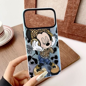 Coque de téléphone mignonne motif léopard Mickey dessin animé laser IMD pour iPhone SE3 XS XR 11 12 13 17air, impression personnalisée OEM - Product Image 4
