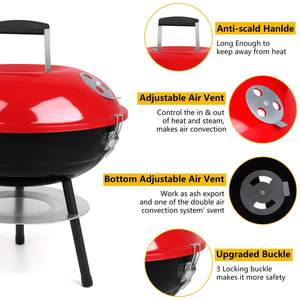 Smoker Grille Bbq Portable Kebab <strong>Barbeque</strong> Camping Outdoor Charcoal Barbecue <strong>Kettle</strong> Bbq Grills - Product Image 3