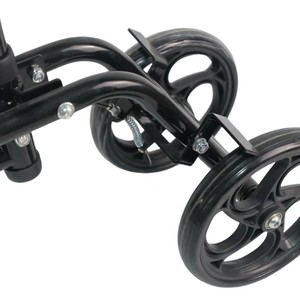 Scooter de mobilité portable ultraléger noir avec roues légères pour personnes âgées, aide à la marche et soutien à la rééducation - Product Image 2