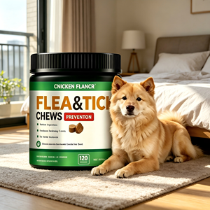 OEM ODM Snack Masticabili al Gusto di Pollo per Cani contro Pulci e Zecche, Integratore Botanico Naturale per il Comfort della Pelle dei Cuccioli - Product Image 4