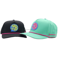 Casquette de baseball pour homme de haute qualité, 5 panneaux, logo en PVC découpé au laser, perforée, avec cordon, protection solaire, visière incurvée, fermeture snapback, chapeau de golf