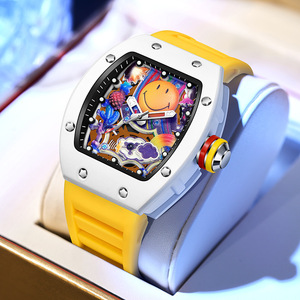 <span class=keywords><strong>Reloj</strong></span> de Cuarzo Luminoso para Hombre, Diseño de Barril de Vino, Estilo <span class=keywords><strong>Miller</strong></span>, Importado, Estilo <span class=keywords><strong>Richard</strong></span>, Moderno, en Oferta - Product Image 1