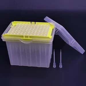 Laboratuvar sarf malzemeleri özel sıvı pipet İpuçları 50ul mikro tecan İletken plastik şeffaf filtre pipet uçları raf ile