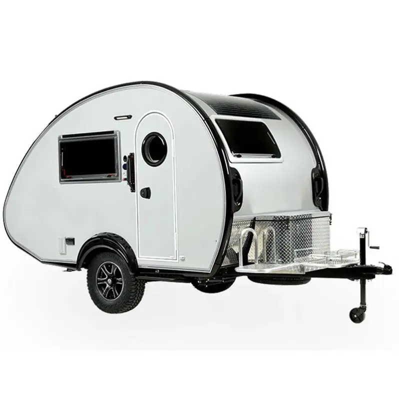 Hoge Kwaliteit Kleine Camping Trailer Kleine Rv Caravan Offroad Traan Camper Trailers Met Enkele As