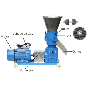 ماكينة تكوير الأعلاف عالية الإنتاجية للدجاج والبط والأوز والأسماك والجمبري والماشية والحيوانات والأرانب والخنازير والمزارع - Product Image 3