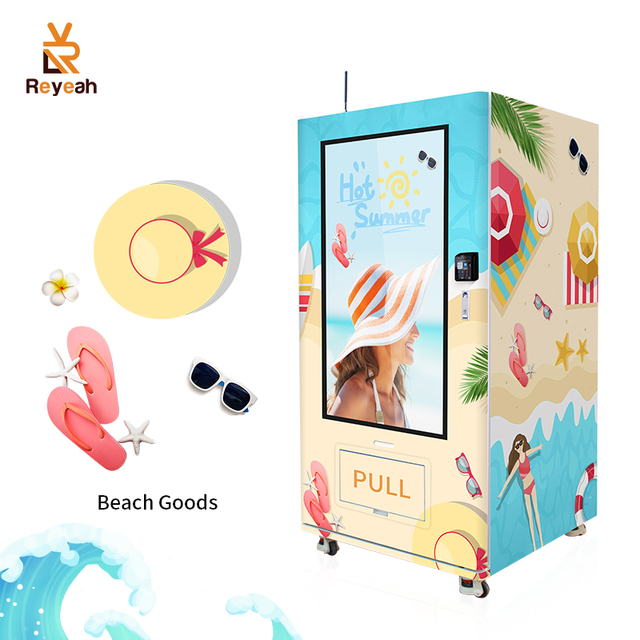 Indoor Big Advertising Touch Screen Beverage Dispenser Cold Energy Drink and Snacks Vending Machine With Elevator