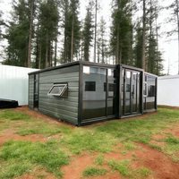 Casa Contenedor de Lujo de Diseño Moderno Expandible, Casa Modular Prefabricada de 20 pies y 40 pies para Vivienda, Oficina, Hotel y Alquiler Airbnb