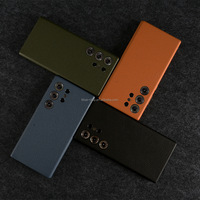 Yanchertian casing ponsel kulit pria, pelindung ponsel magnetik kustom Ultra unik Samsung S25