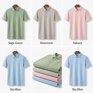Polos de Lujo Premium para Hombre, Mezcla de Algodón Modal Sedoso, Corte Ajustado, Personalizables con Marca, MOQ Bajo - Product Image 2
