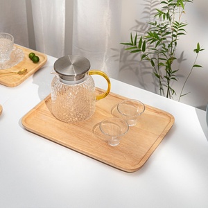 35Cm Lớn Hình Chữ Nhật Gỗ Cao Su Phong Cách Cổ Điển Tấm Món Ăn Cho Cà Phê Phục Vụ Tại Các Bên Chic Thương Hiệu Tối Thiểu Đặt Hàng 20Pcs - Product Image 3