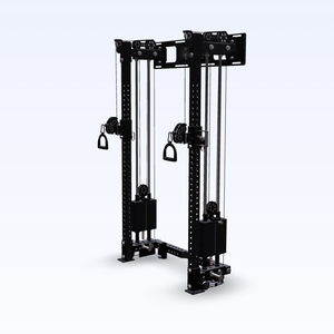 Trainer Funzionale a Parete con Montaggio Laterale, Sistema di Pulegge Regolabile Salvaspazio per Allenamenti Completi a <span class=keywords><strong>Casa</strong></span> - Product Image 1