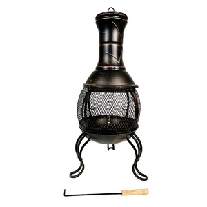 Factory Supply Garden Camping <strong>Outdoor</strong> <strong>Fireplace</strong> Wood Burning Heater Vertical Metal Portable Fire Pits Corten <strong>Steel</strong> Fire Pit - Product Image 3