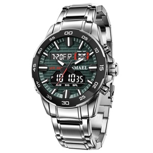 Nuevo Reloj SMAEL de Acero Inoxidable para Hombre 6076, Relojes Analógicos Digitales, Relojes de Cuarzo a Prueba de Agua, Relojes de Moda - Product Image 4