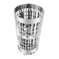 Poêle de sauna électrique en acier inoxydable creux avec contrôleur interne pour salle de sauna domestique, chauffe-eau à vapeur sèche