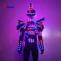 Costume futuriste de guerrier lumineux à LED haute luminosité pour spectacle sur scène, boîte de nuit et défilé