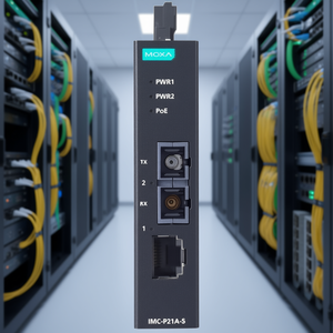 Convertidor de Medios de Fibra Óptica Moxa IMC-P21A-G2-S-SC, Ethernet a Fibra Monomodo, 100m, Compatible con POE, Puerto RJ45 - Product Image 3