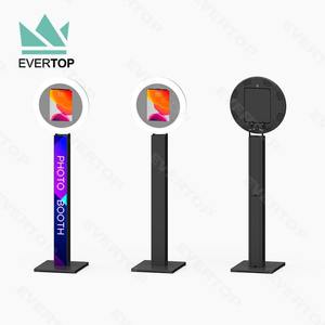 फ्लाइट केस रिंग लाइट फोटोबूथ के साथ आईपैड फोटो बूथ के लिए पोर्टेबल फोटोबूथ स्टैंड फोटोबूथ रिंगलाइट फोटोबूथ - Product Image 6