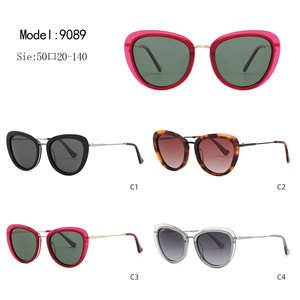 Gafas de sol tipo ojo de gato para mujer, lentes degradadas con montura completa, protección UV 100%, protección solar para adultos - Product Image 3