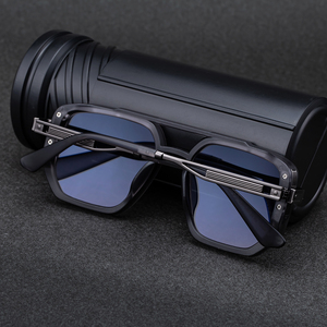 Lunettes de soleil polarisées UV400 carrées, style punk, double pont, avec logo personnalisé, design rétro, pour hommes, vente en gros Partagas - Product Image 4