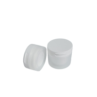 Pots cosmétiques vides économiques, pots pour crème pour le visage, surface personnalisée, emballage OEM, étiquette privée, pot rond en plastique PP avec couvercle à clapet