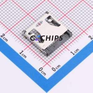 TF-103 SD Card / Memory Card Connector SMD Connector Flip Cover Type MicroSD Card (TF Card) Card Holder 1.9mm - Product Image 1