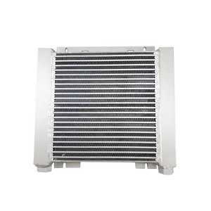 Parafuso compressor de ar do radiador radiador de óleo refrigerador de ar comprimido do compressor de óleo vento de alumínio barbatanas e preço refrigerador de ar