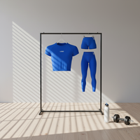 Short de yoga respirant et extensible en Spandex/Nylon, taille haute élastique, séchage rapide, couleur unie sur le devant