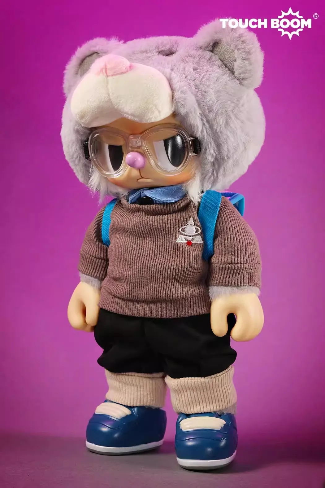 Touch Boom Einstein Rebellious Bear Plush Doll - Collectible Toy