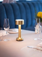 Lampe de table de restaurant sans fil, lampe de bureau LED portable, batterie 1200 mAh, fonctionnement sur batterie, 3 couleurs, gradation progressive