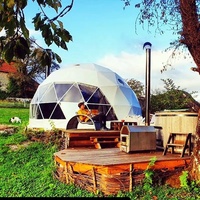 Dôme géodésique de luxe pour hôtel-resort familial en plein air, tentes igloo de glamping en PVC, style moderne, à vendre